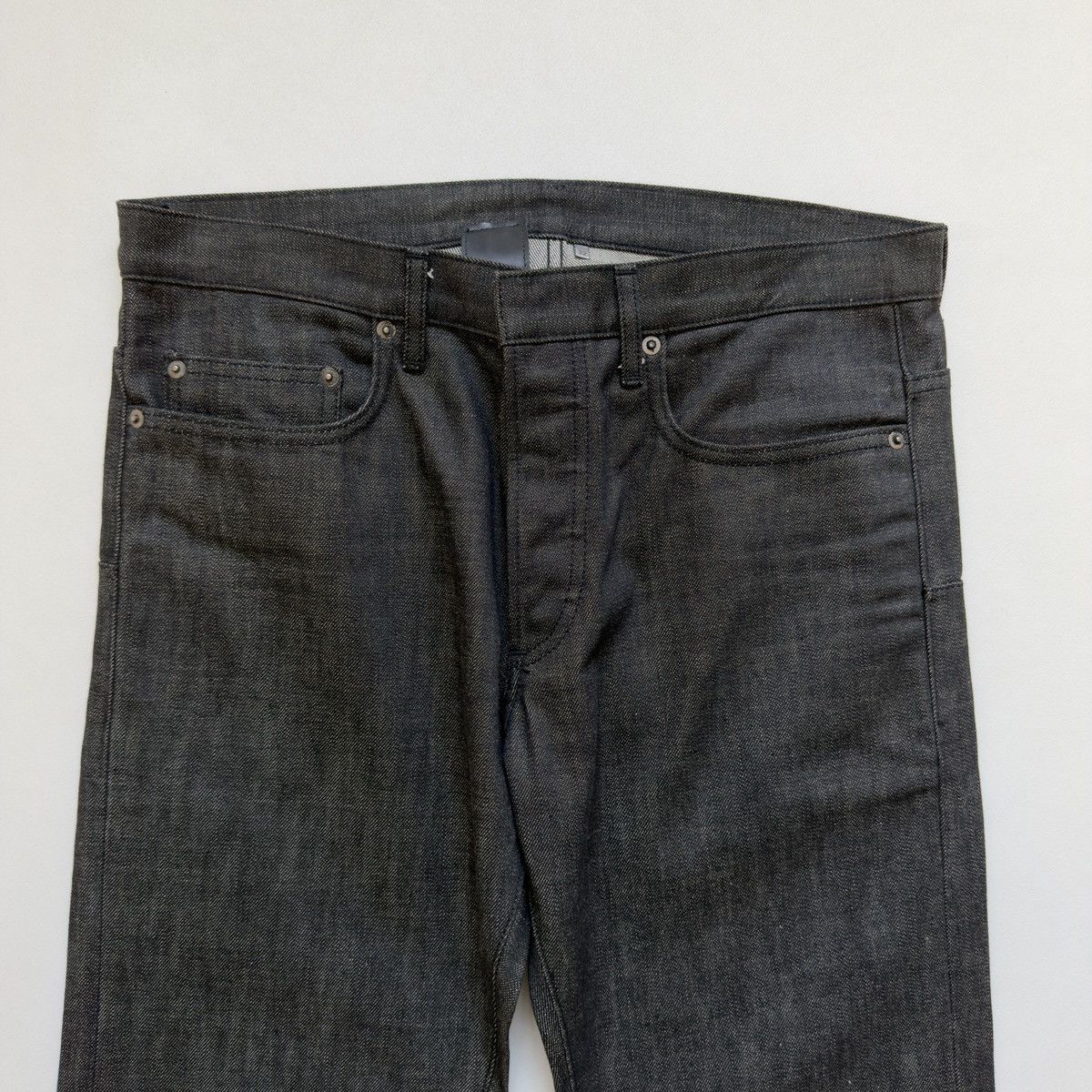 Dior 19cm MIJ Black Raw Denim Jeans Size US 32 / EU 48 - 4 Thumbnail