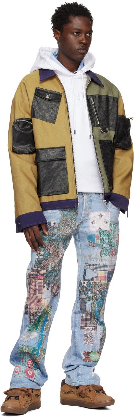 $385 - 31 - Trompe L'oeil Print Jeans