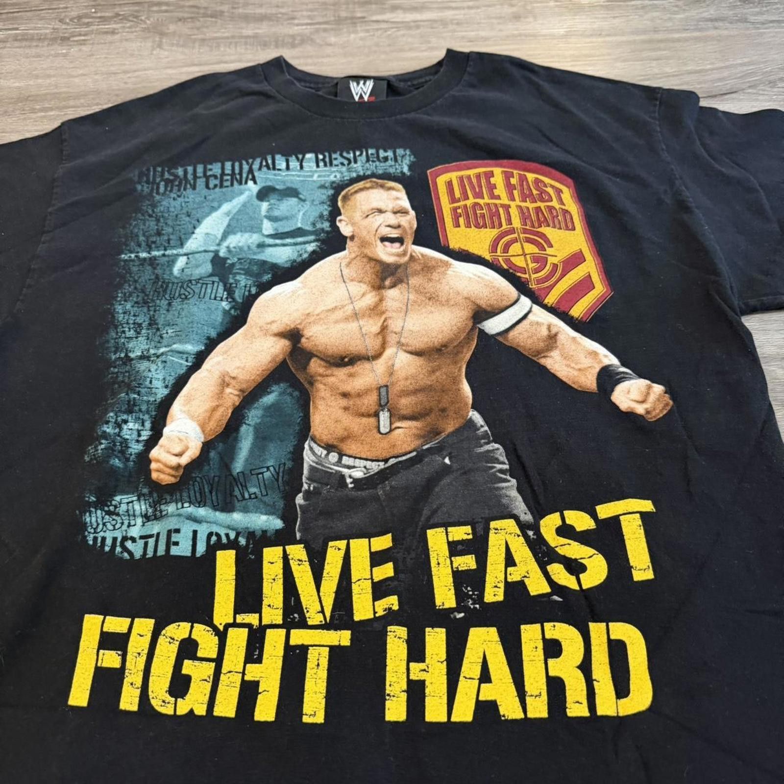 WWE Vintage John cena live fast die hard t shirt 00s XL Size US XL / EU 56 / 4 - 2 Thumbnail