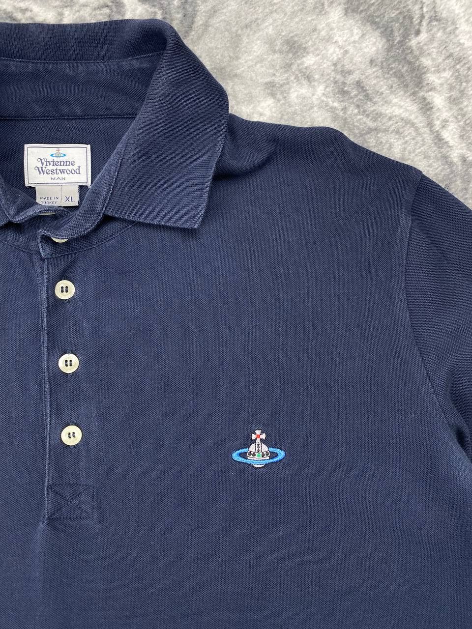 Vivienne Westwood Vivienne Westwood Polo Long Sleeve Orb Logo Basic Men Size US XL / EU 56 / 4 - 2 Thumbnail