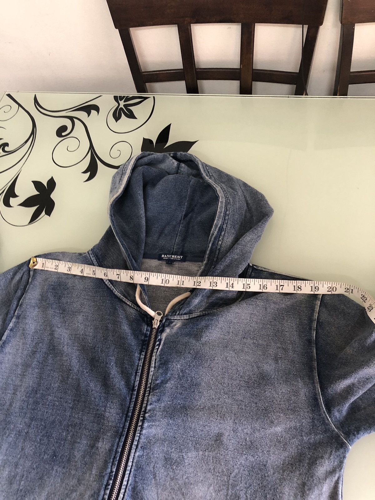 Japanese Brand Rare❗️Baycrest Faded Blue Jeans Style Sweater Hoodie Size US L / EU 52-54 / 3 - 16 Thumbnail