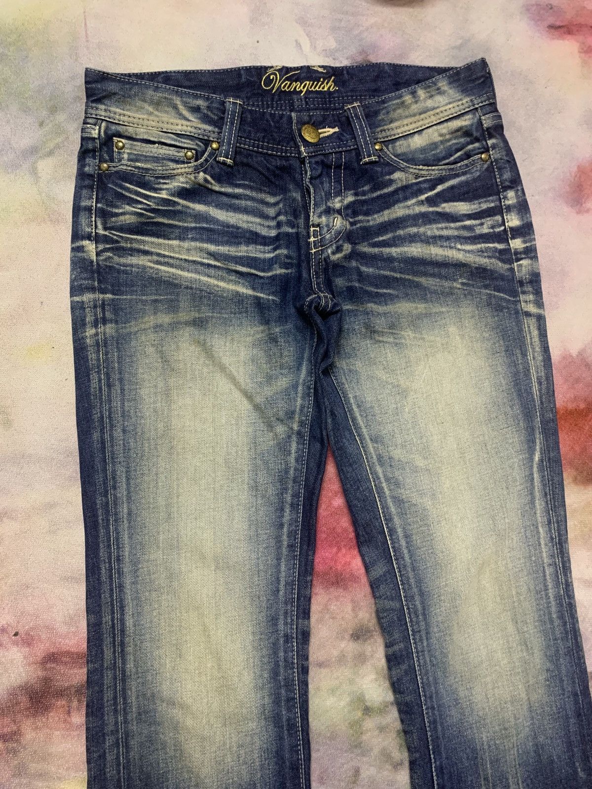 Vanquish Gimmick Flare Vanquish Gold Washed Denim Size US 30 / EU 46 - 4 Thumbnail