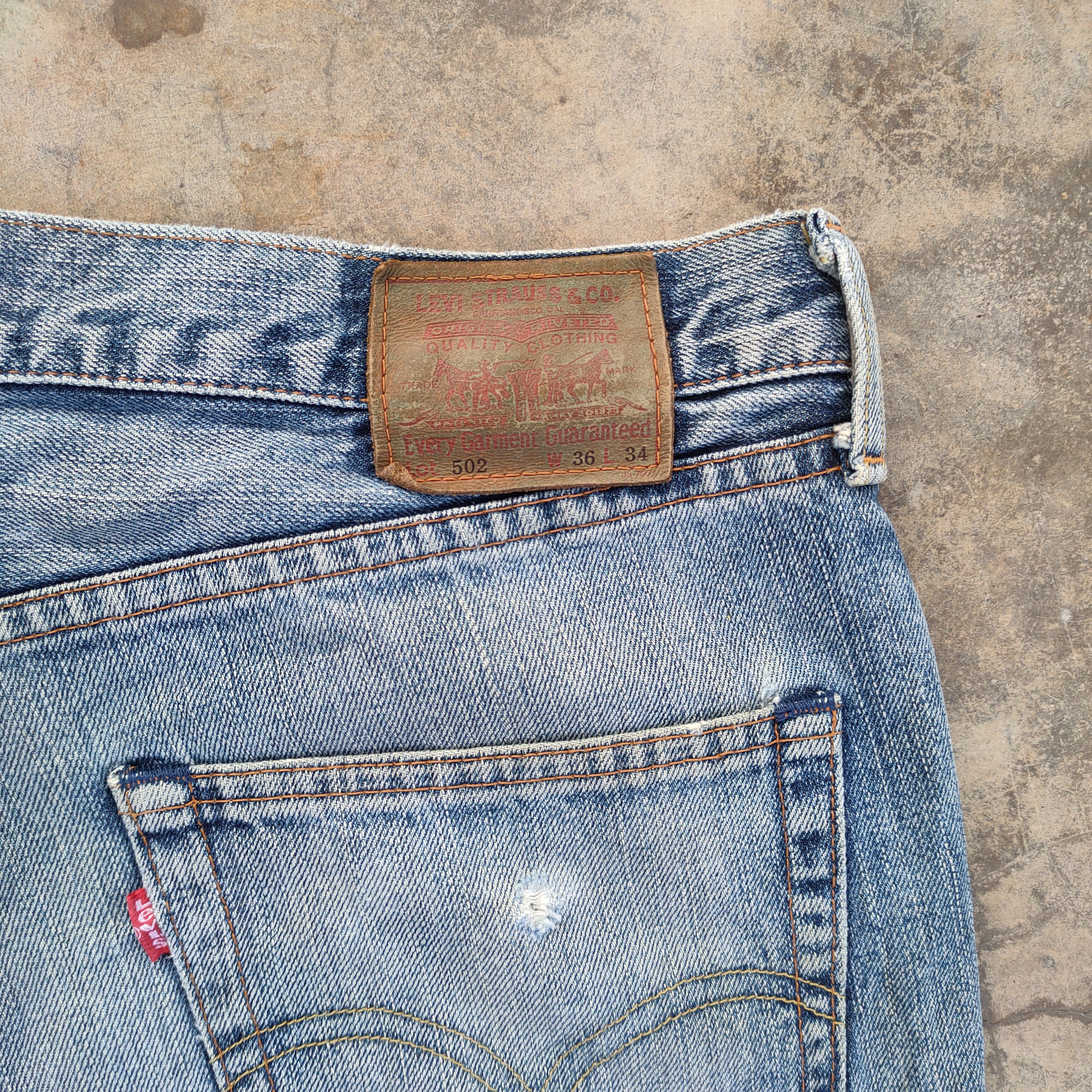Levi's Vintage Clothing LEVI'S VINTAGE 502 DISTRESSED JEAN DENIM PANTS Size US 36 / EU 52 - 10 Thumbnail