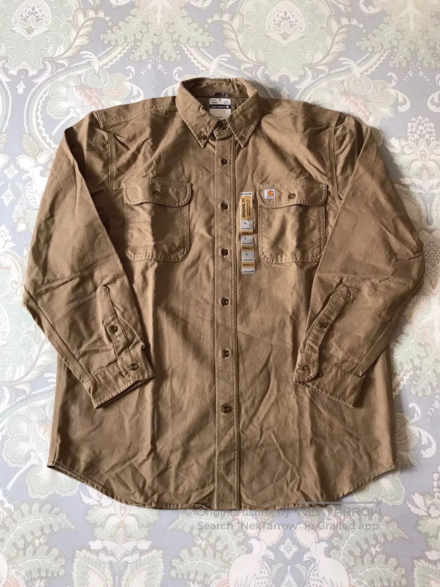Carhartt Carhartt S09 266 Heavy Work Shirt. Size US L / EU 52-54 / 3 - 1 Thumbnail