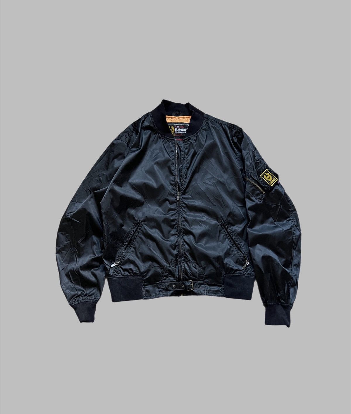 Other BELSTAFF VINTAGE 90s OLD SCHOOL BOMBER MOTO JACKET Size US XL / EU 56 / 4 - 1 Thumbnail