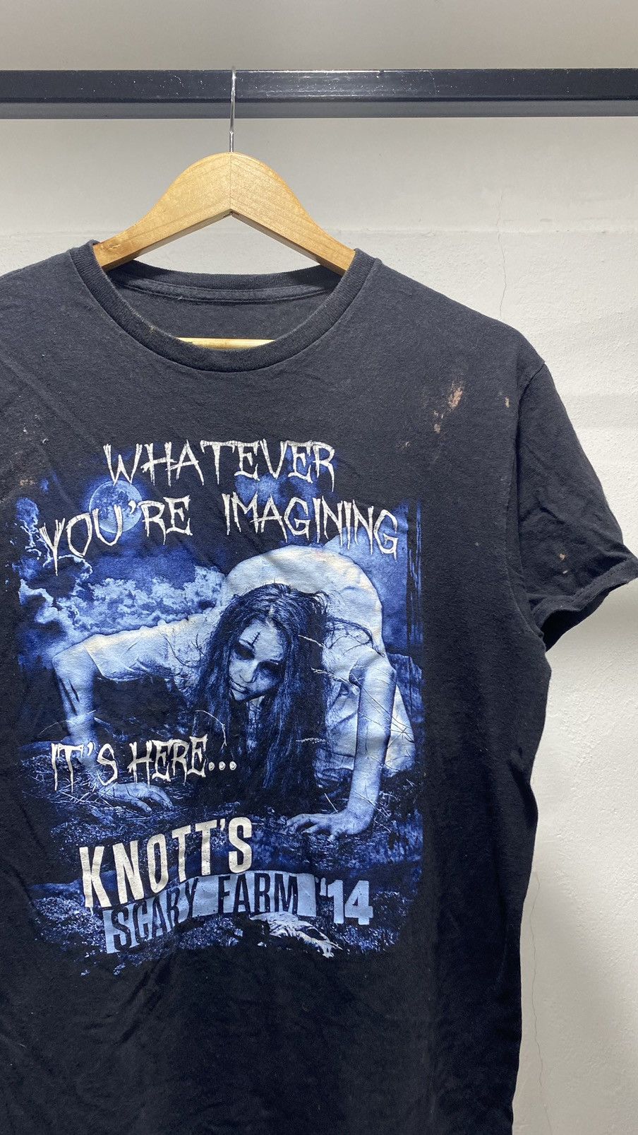image of Rap Tees x Vintage Promo Tee Movie Scary Farm in Black, Men's (Size Small)