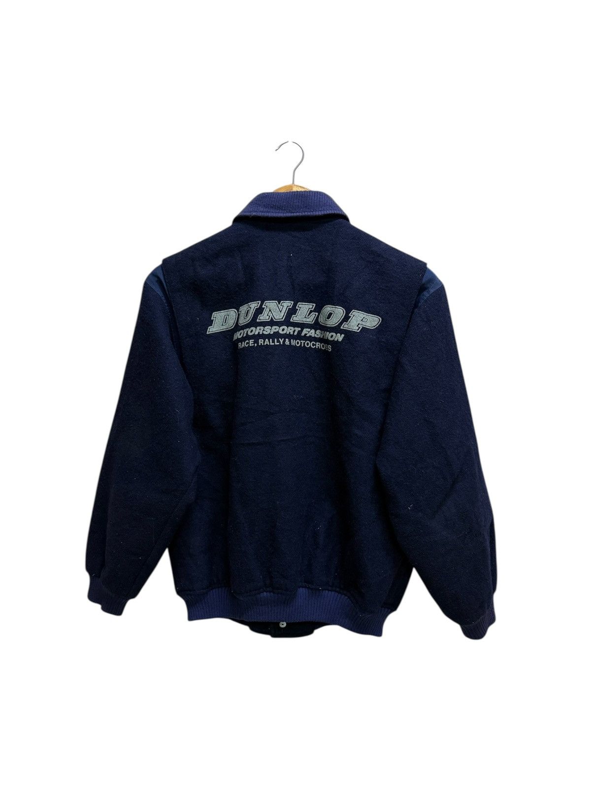 Dunlop Vintage 90s Dunlop Motorsports Fashion Wool Varsity Jacket Size US S / EU 44-46 / 1 - 2 Thumbnail