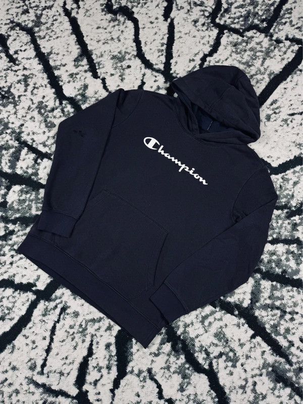 Champion Champion navy blue hoodie with logo S Size US S / EU 44-46 / 1 - 2 Thumbnail