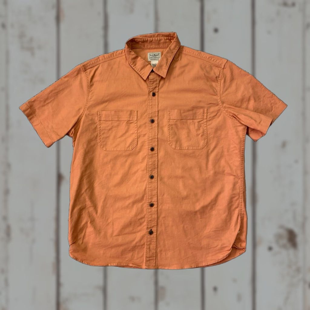 Vintage VINTAGE LL Bean Traditional Fit Safari Shirt Mens M Cargo Short Sleeve Button Up Size US M / EU 48-50 / 2 - 1 Thumbnail