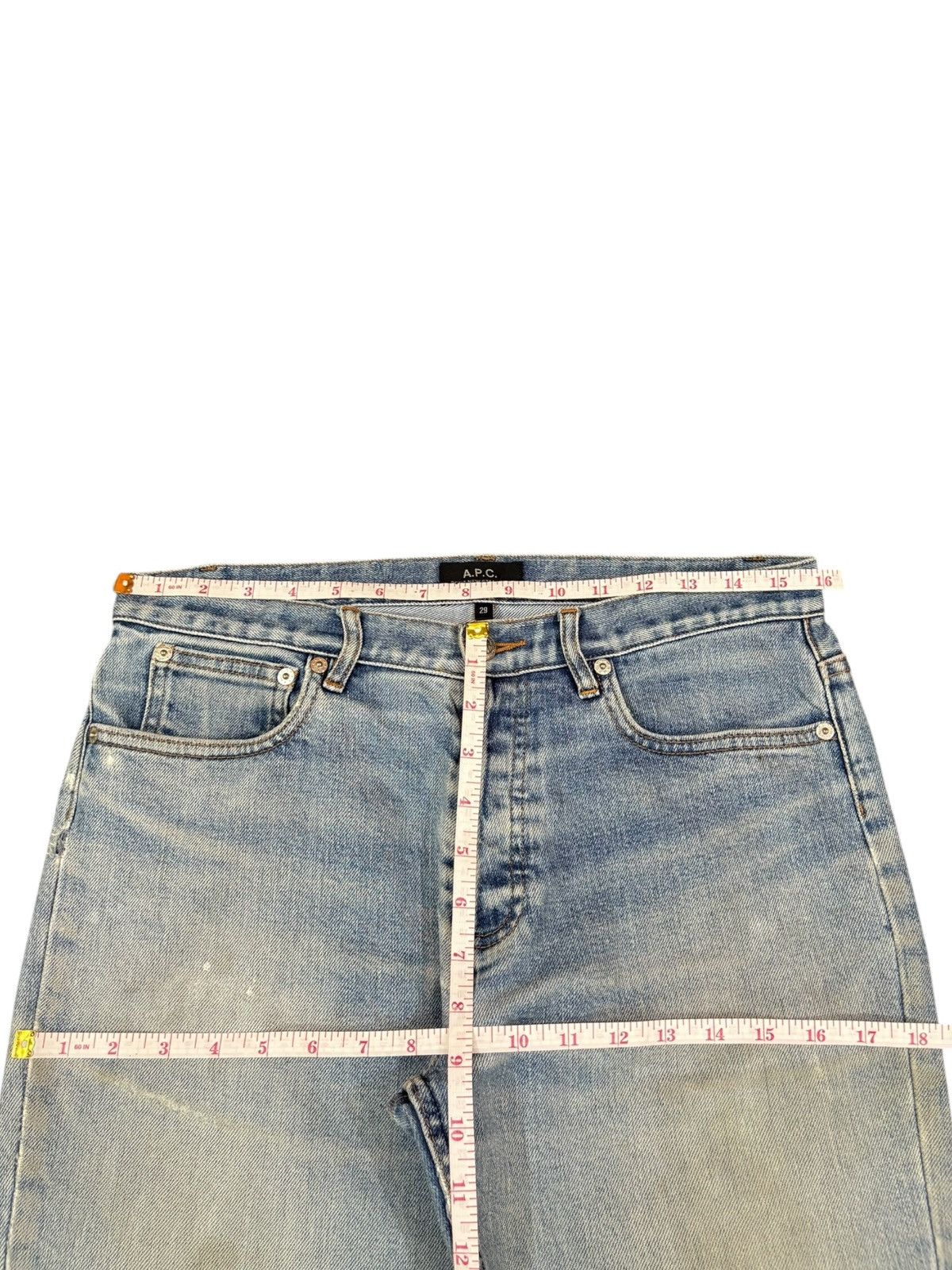 A.P.C. Vintage APC Petit New Standard Mud Wash Jeans Size US 32 / EU 48 - 11 Thumbnail
