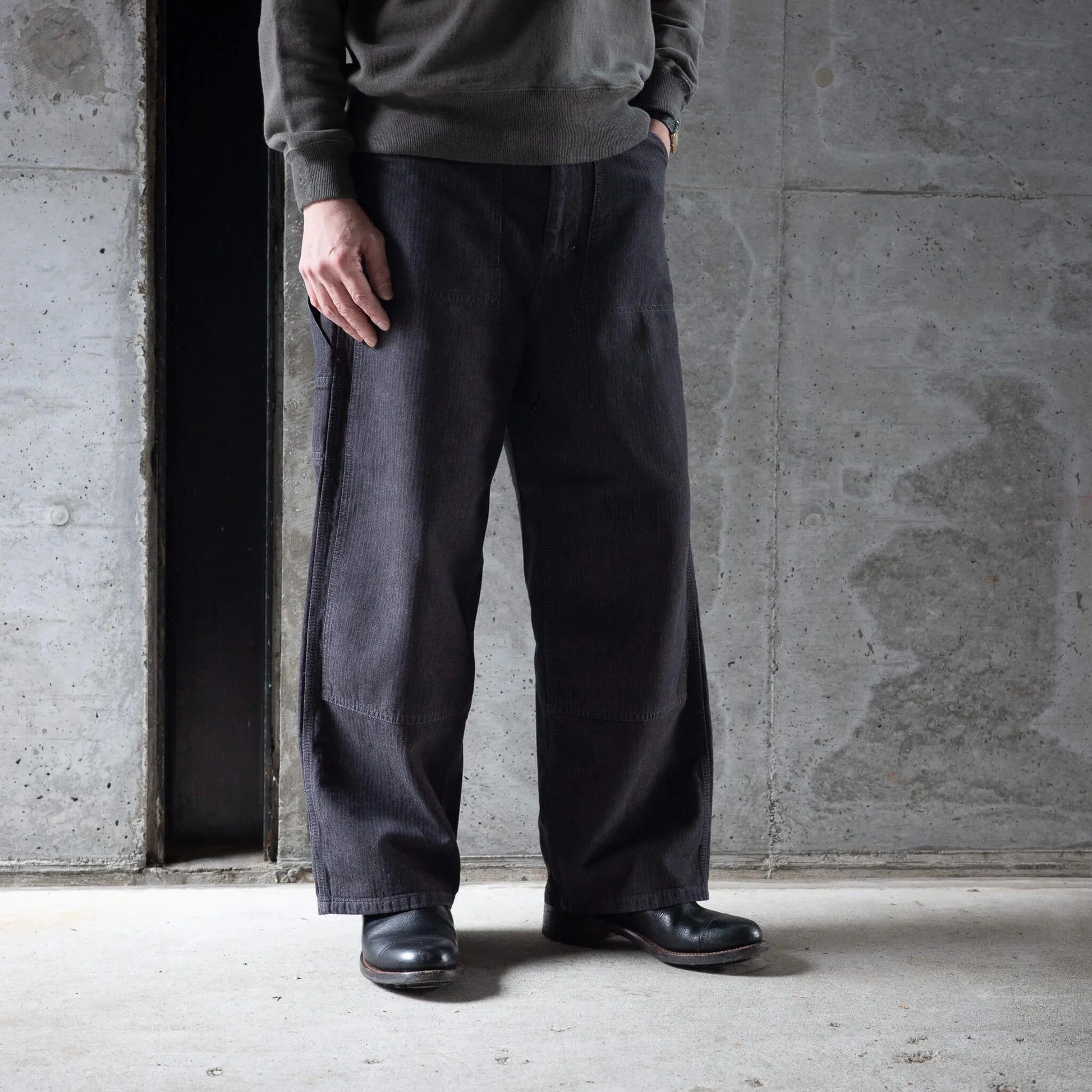 Other Auberge ANTON herringbone cotton double knee pants Size US 34 / EU 50 - 1 Thumbnail