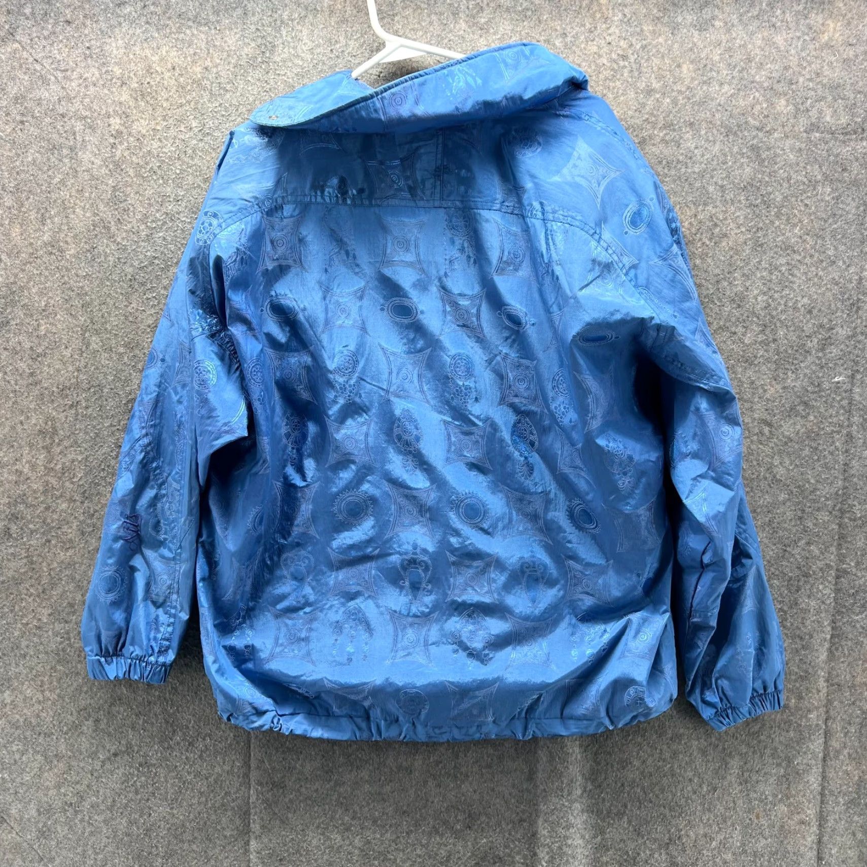 Vintage VINTAGE Nils Jacket Womens Medium Blue Asymmetrical Zip Windbreaker Crop 80s Ski Size M / US 6-8 / IT 42-44 - 2 Thumbnail