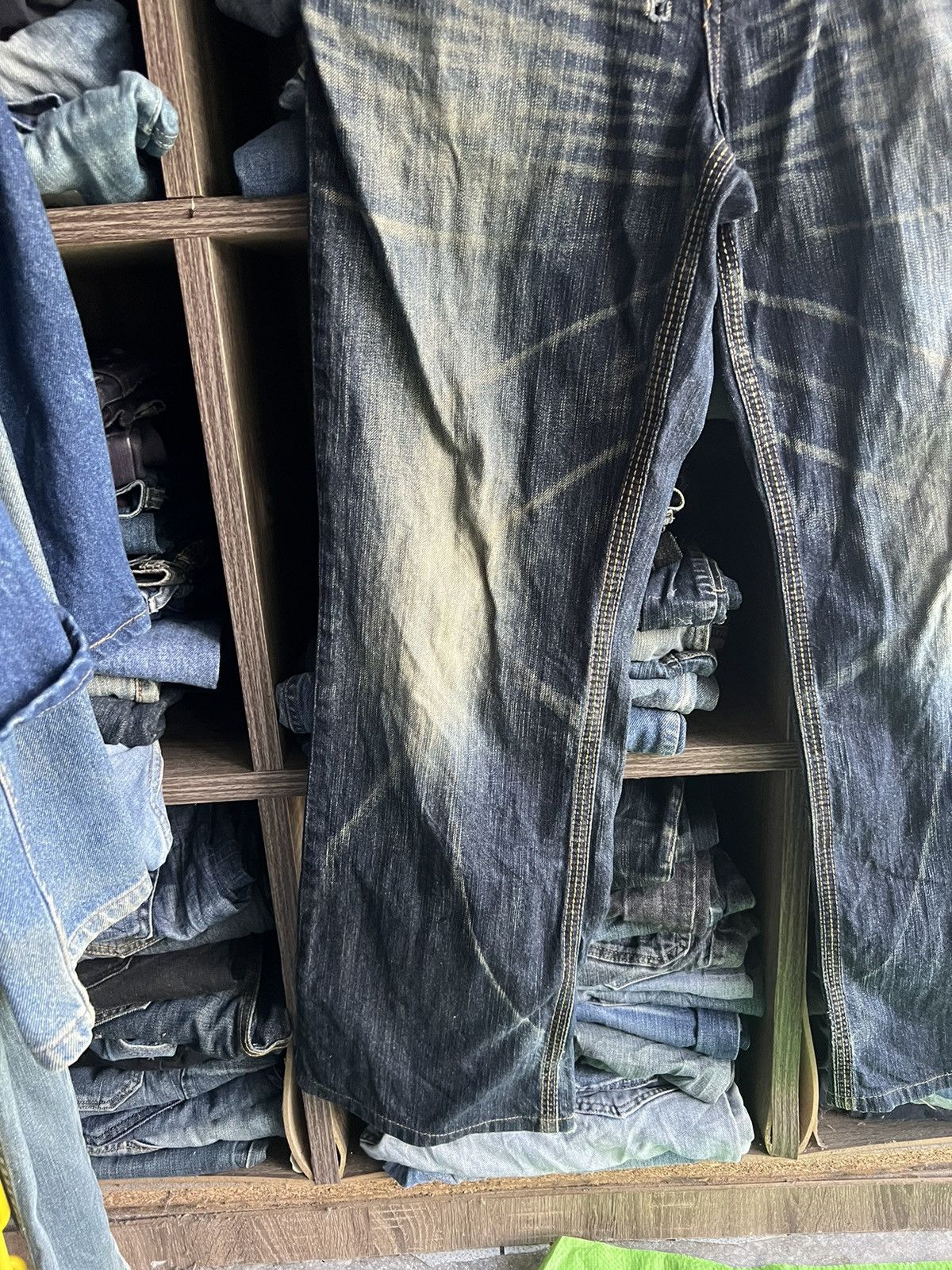 Edwin 🔥Flared Edwin Exclusive Vintage Distressed Denim Size US 33 - 6 Thumbnail