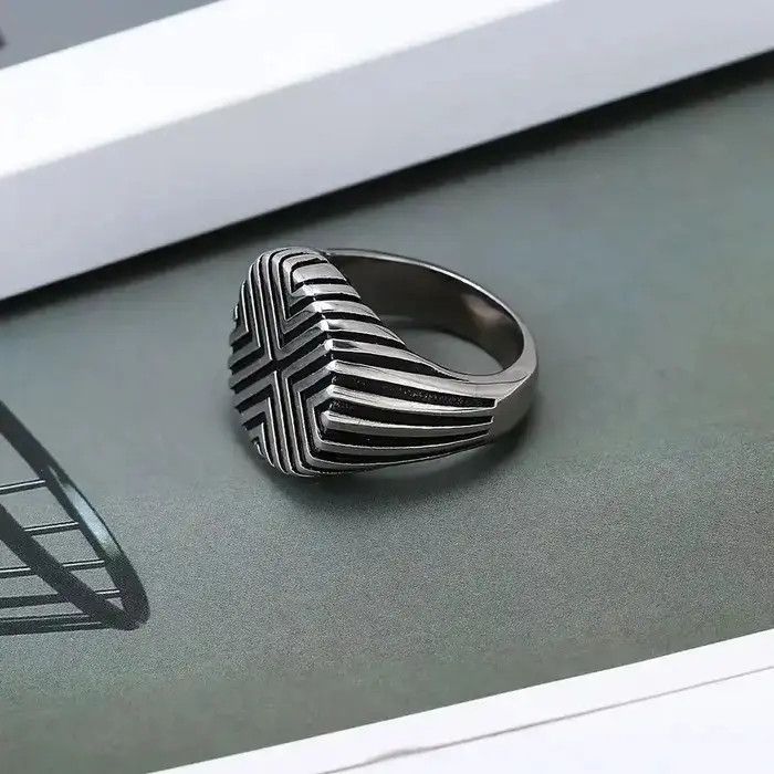 Jewelry Fashion Retro Men's Ring Size ONE SIZE - 3 Thumbnail