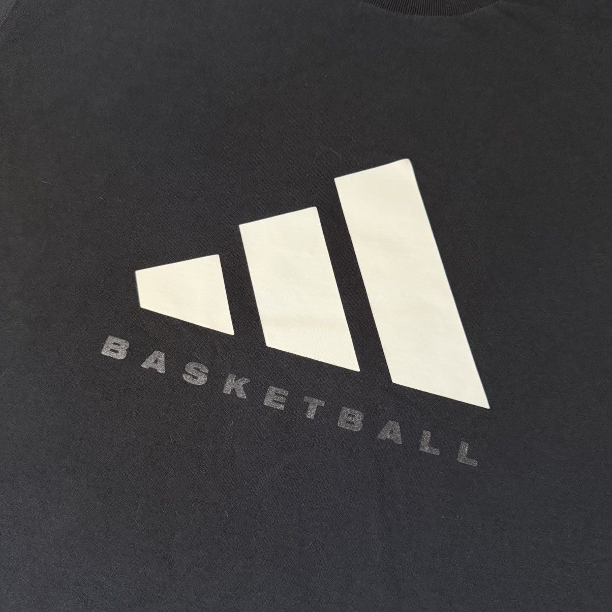 Adidas Boxy Oversized Adidas Basketball T-Shirt Black Size US M / EU 48-50 / 2 - 2 Thumbnail