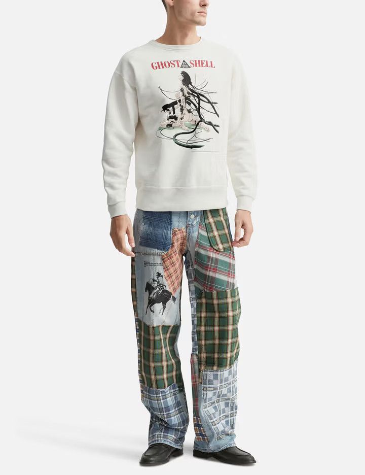 Saint Michael o1h1sh10525 Graphic Sweatshirt in White Size US XL / EU 56 / 4 - 3 Thumbnail