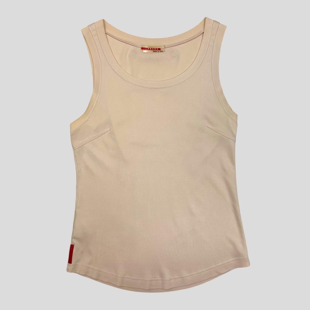 Shop Prada Ribbed Jersey Tank Top | Saks Fifth Avenue