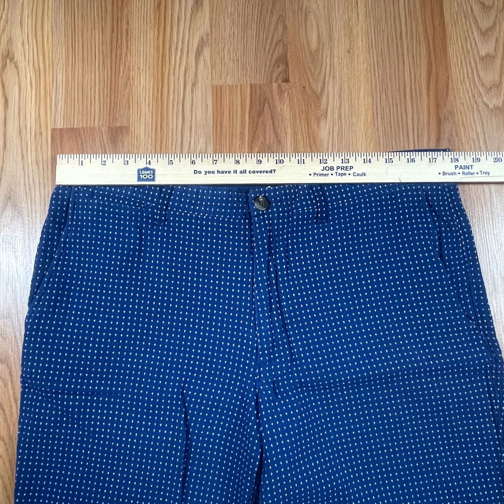 Vintage Goodiellow & Co Mens Linden Bermuda Flat Front Khaki Chino Slack Shorts 36 Blue Size US 36 / EU 52 - 2 Thumbnail