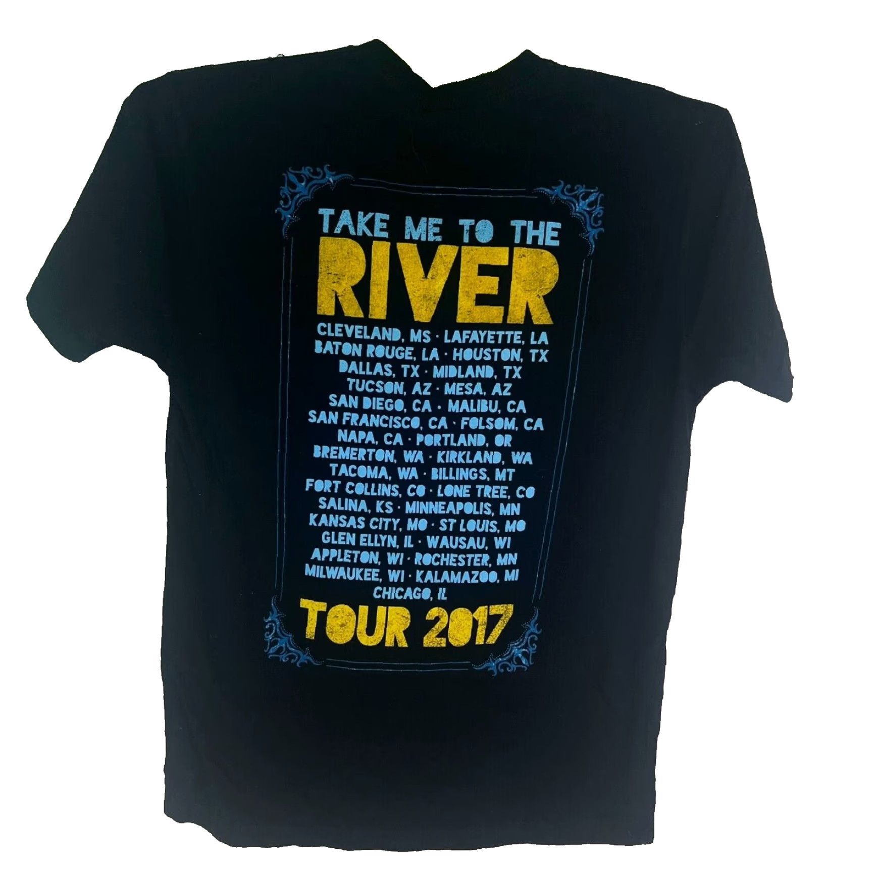 Next Level VINTAGE Next Level Concert T-Shirt Adult Small Black Music 80s 90s Take Me To The River Size US S / EU 44-46 / 1 - 3 Thumbnail