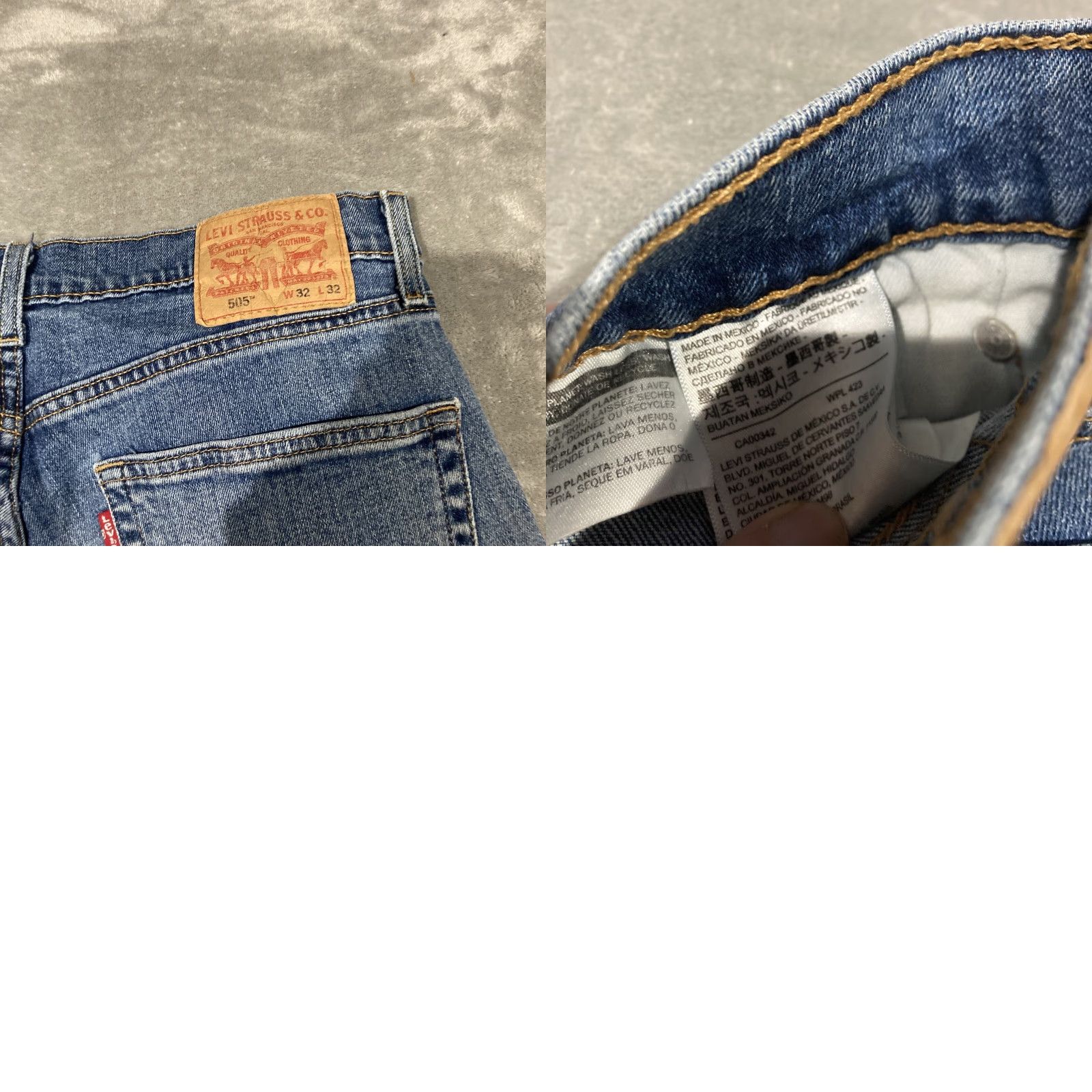 Levi's Levi's 505 Jeans Men 32x32 Blue Denim Regular Fit Straight Leg Vintage No 90s Theme Season Fall Winter Spring 3 Size US 32 / EU 48 - 8 Thumbnail