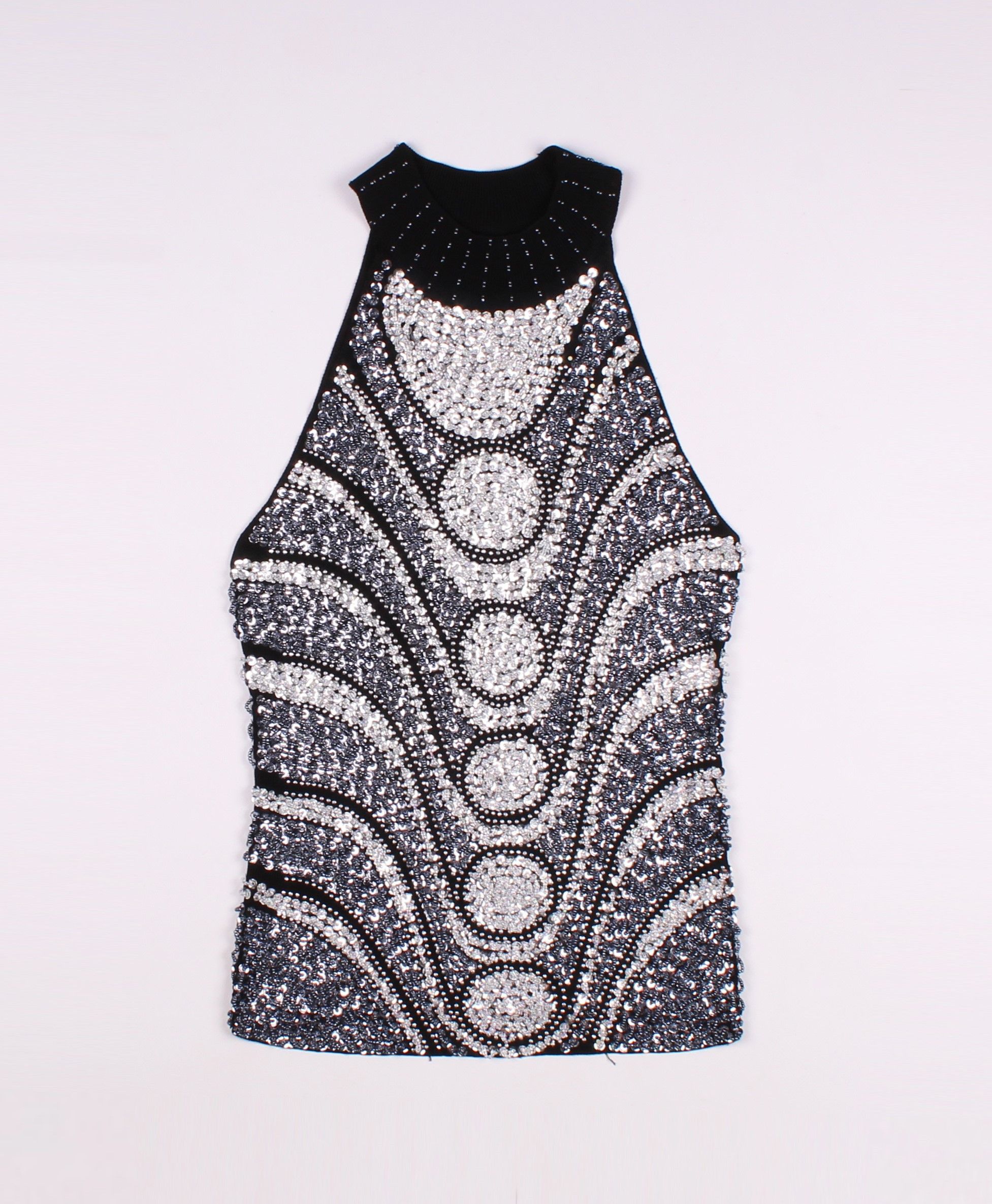 Vintage Vintage Angelie Beaded Y2K Glam Top Size S / US 4 / IT 40 - 4 Thumbnail