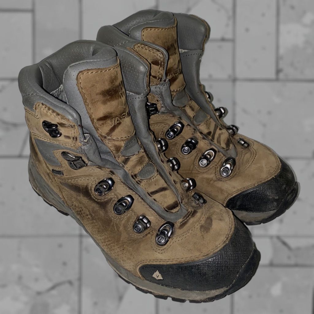 Vasque Vasque Womens Brown Leather Suede Hiking Boots Size 7M NO LACES Gore-Tex Size US 7 / IT 37 - 1 Thumbnail