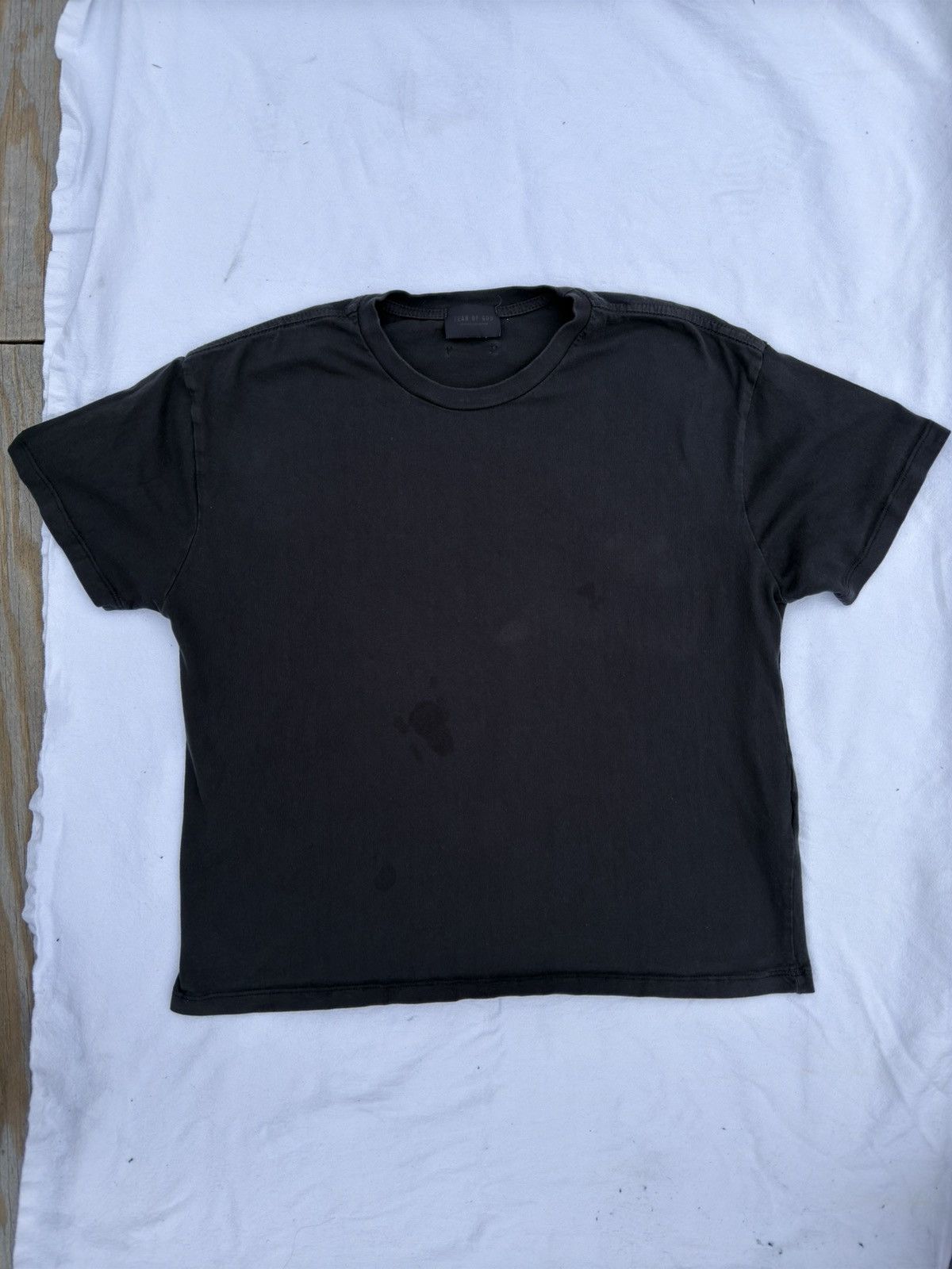 Fear of God × Vintage Fear of God FG7C Grey and black vintage military tee Size US L / EU 52-54 / 3 - 4 Thumbnail