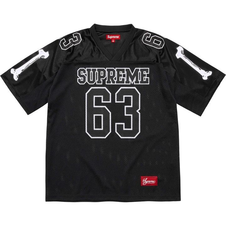 Supreme Bones Football Jersey Black Large INHAND