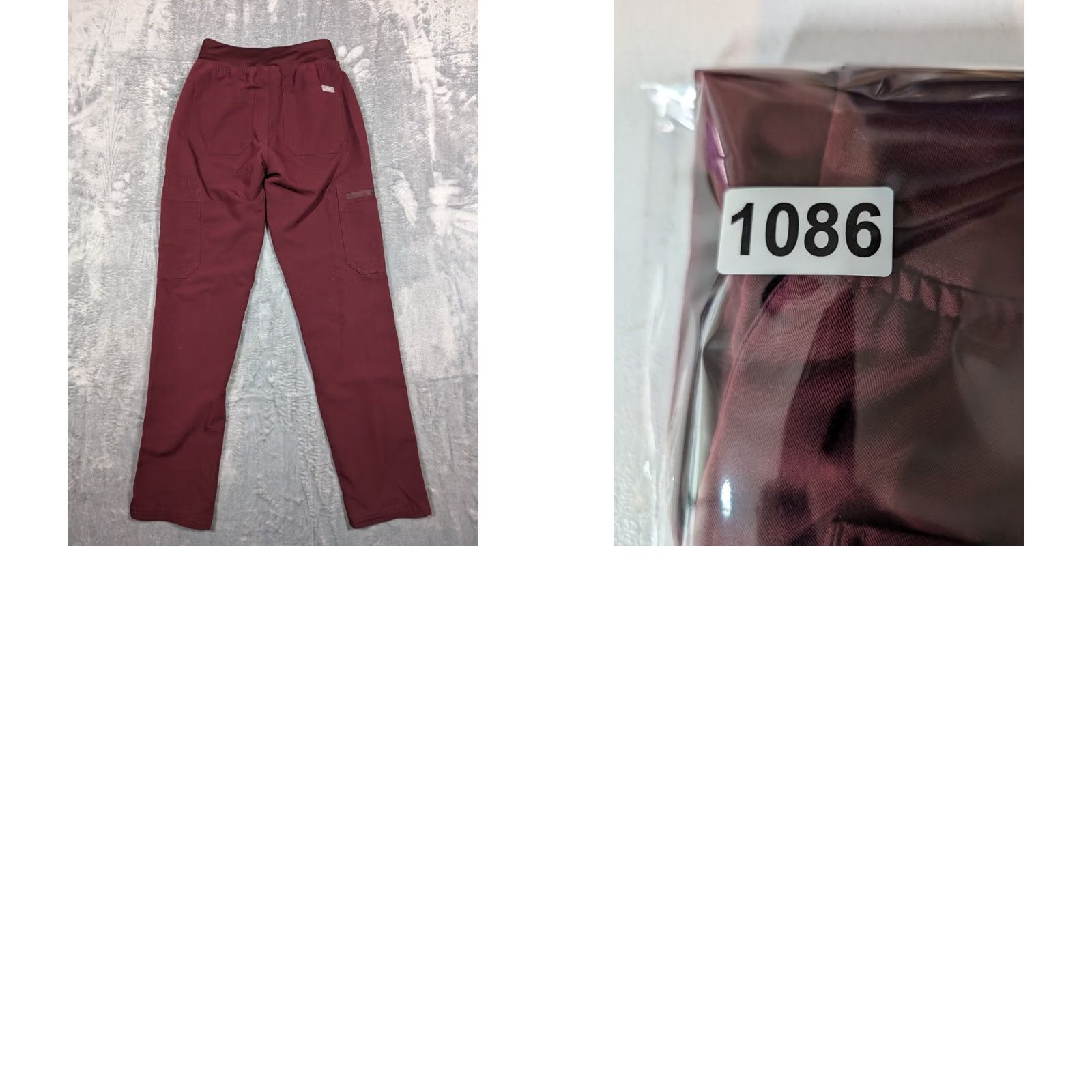 Vintage FIGS Women Yola Skinny Pants XXS Cranberry / Pink TW2000R Medical Scrub Solid Polyester Womens Size 24" / US 00 / IT 34 - 8 Thumbnail