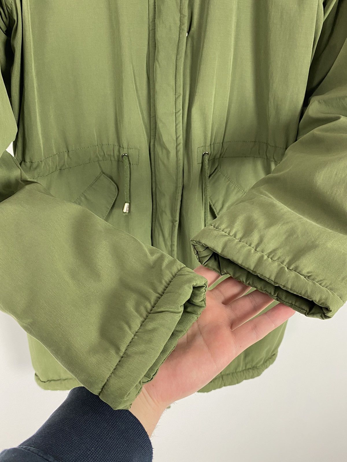 Balmain Balmain Paris Army Green Pink Fur Fishtail Parka Size XL / US 12-14 / IT 48-50 - 11 Thumbnail
