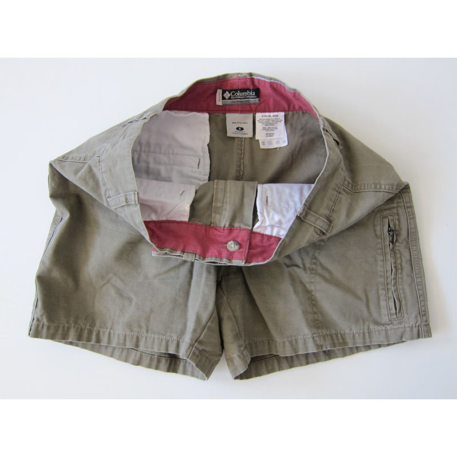 Vintage Columbia XCO 100% Cotton Brown Hike Travel Cargo Short Women Size 8 Size 30" / US 8 / IT 44 - 5 Thumbnail