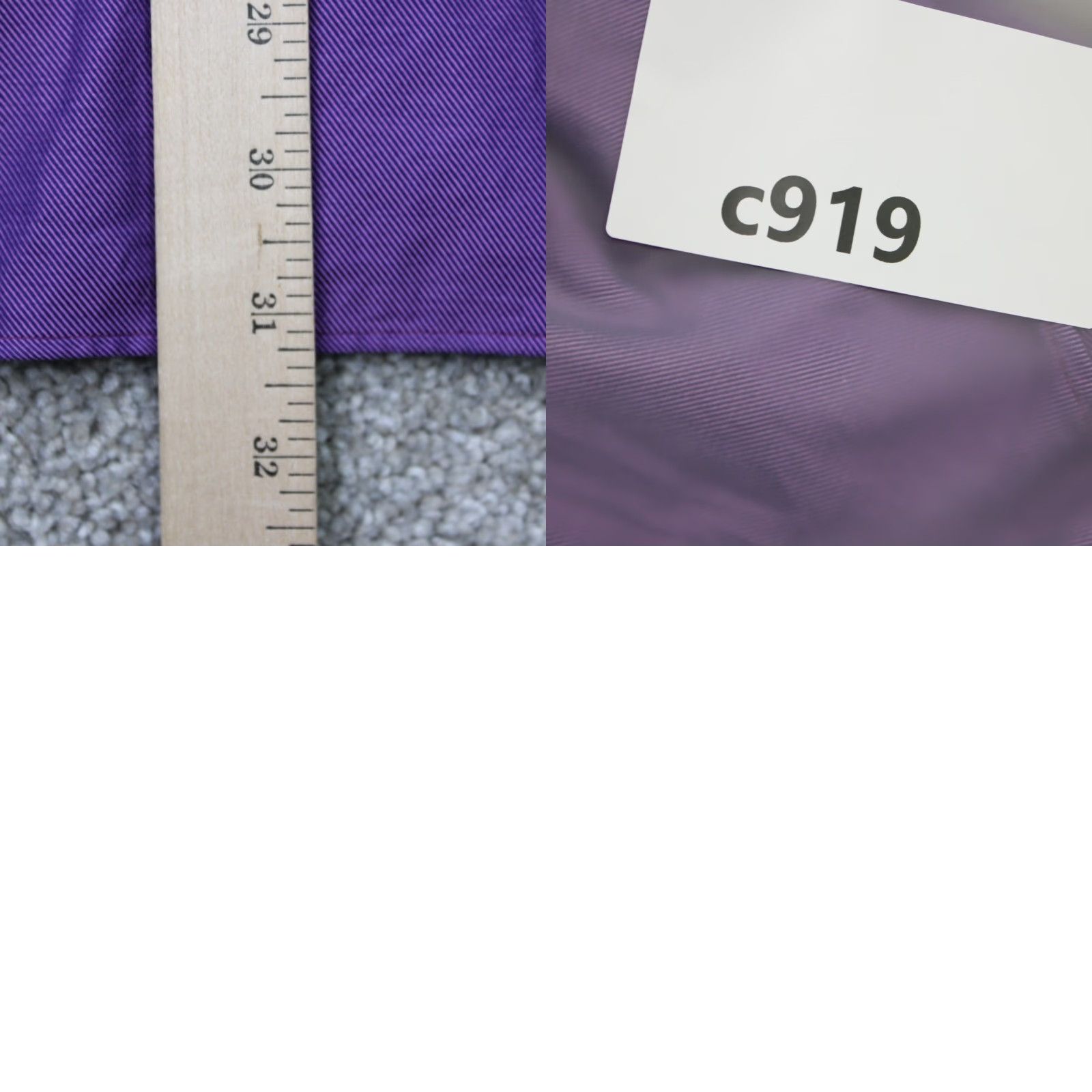 Vintage Castangia Dress Shirt Mens 16 Purple 100% Cotton Made in Italy Long Sleeve Shirt Mens 16, 41 Size 42R - 9 Thumbnail