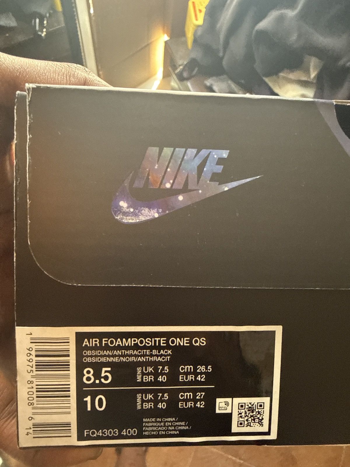 Nike 2025 Galaxy Foamposites Size US 8.5 / EU 41-42 - 1 Thumbnail