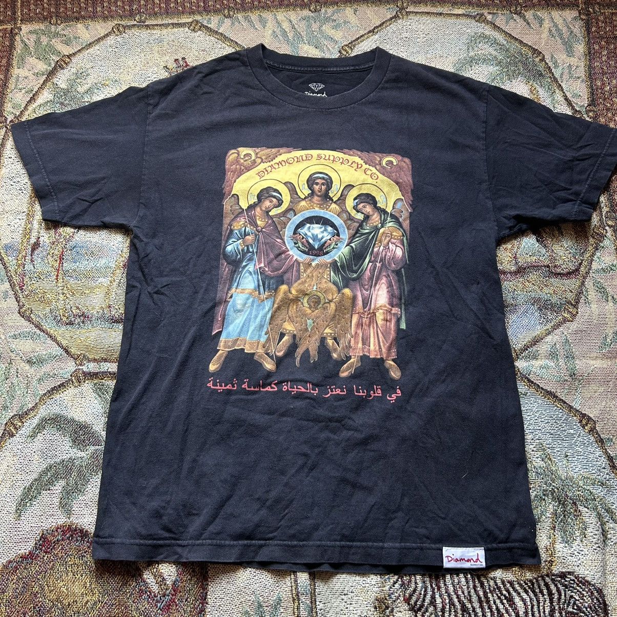 Diamond Supply Co. Vintage skate faded diamond supply co archangels arabic tee Size US L / EU 52-54 / 3 - 1 Thumbnail