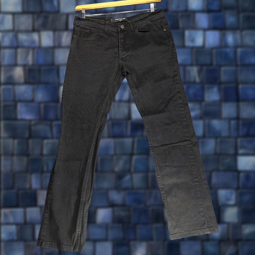 Tom Tailor Tom Tailor Jeans Mens 34 Slim Black Cotton Denim 5-Pocket Button Fly Stretch Size US 34 / EU 50 - 1 Thumbnail