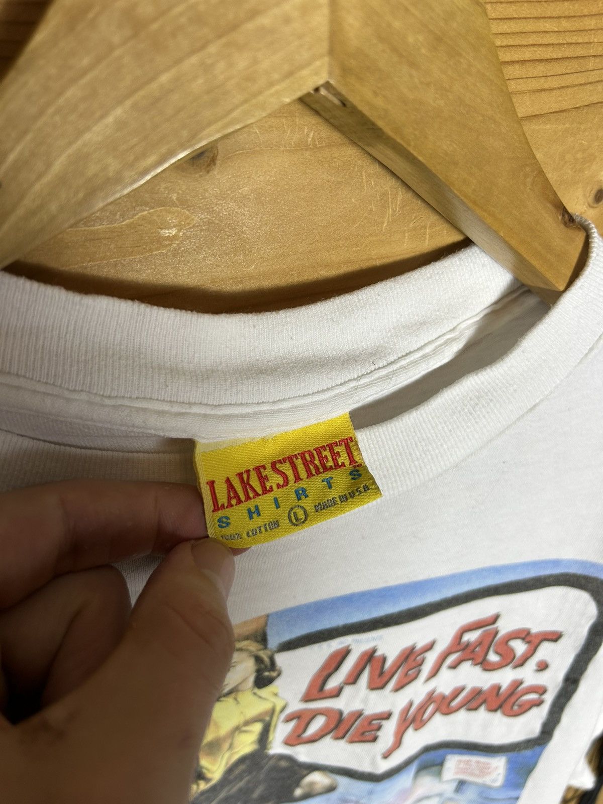 Vintage Rare Vintage Live fast die young promo movie single stitch Size US L / EU 52-54 / 3 - 10 Thumbnail
