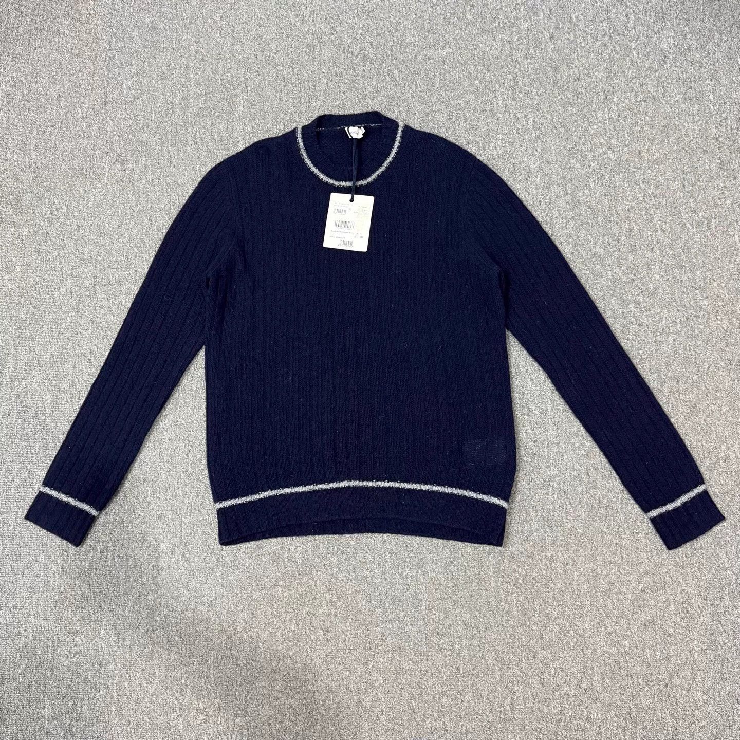 Moncler Moncler Navy Wool Knit Sweater XXXL 95 New Size US XXL / EU 58 / 5 - 1 Thumbnail