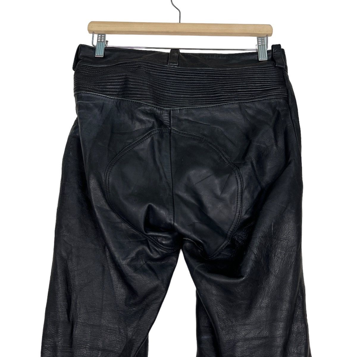 Japanese Brand × Y'2 Leather 🔥 ECHTES LEATHER MOTO RIDER PANTS Size US 30 / EU 46 - 9 Thumbnail