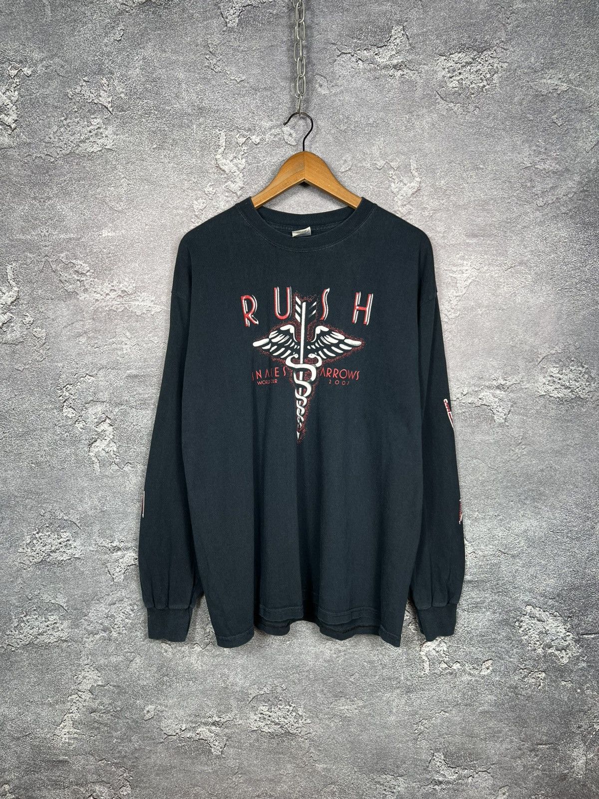 Band Tees Vintage 2007 Rush Snakes Arrows World Tour Long Sleeve Size US XL / EU 56 / 4 - 1 Thumbnail
