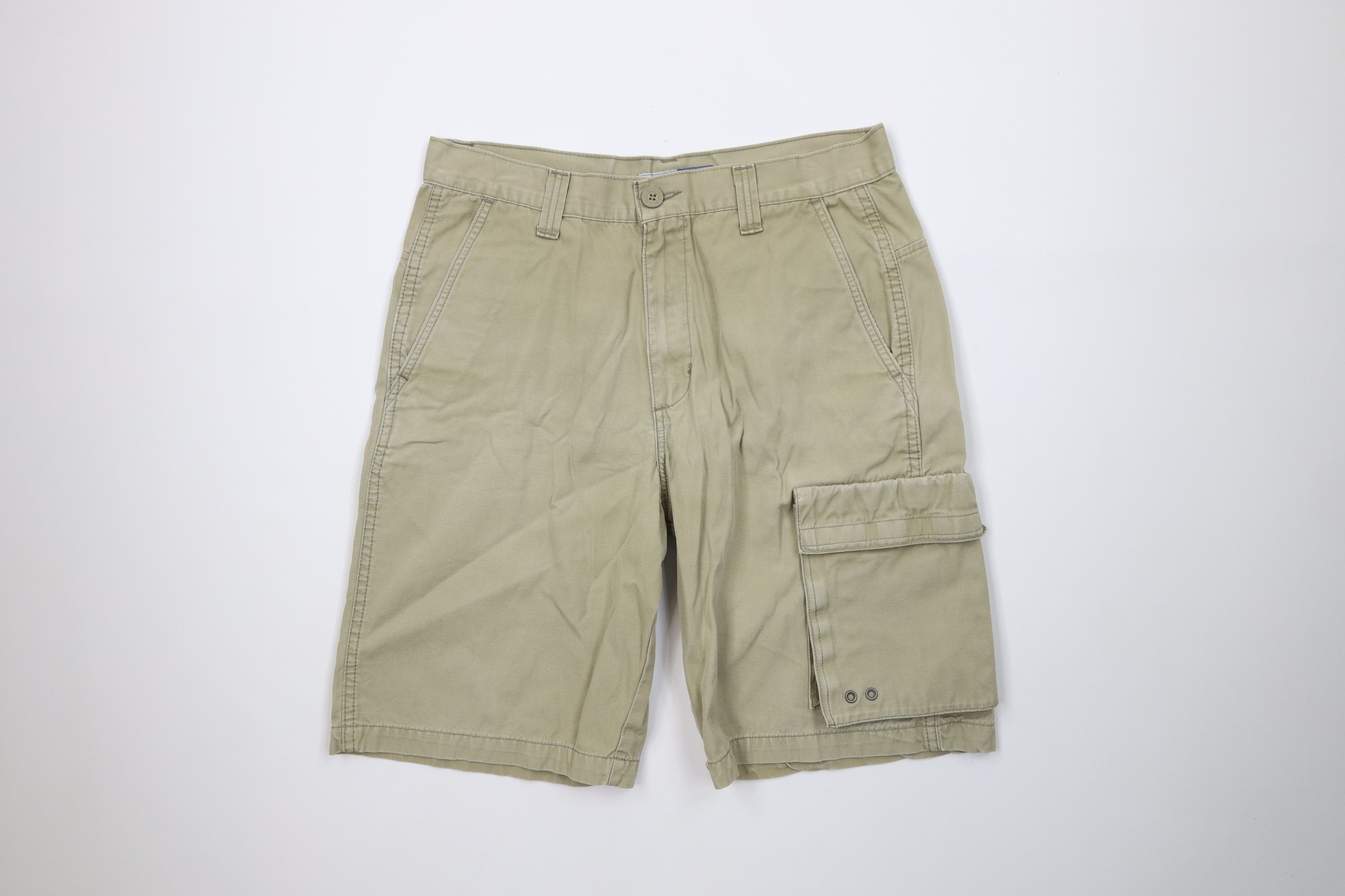 Levi's Vintage Y2K 2001 Levis L2 Big Pocket Shorts Beige Cotton Size US 32 / EU 48 - 1 Thumbnail