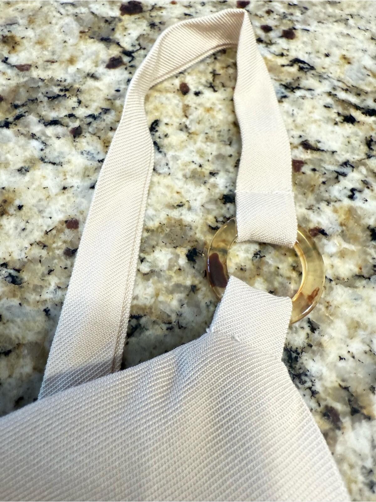 Topshop TOPSHOP cream neutral tank top adjustable straps SZ 10 Size L / US 10 / IT 46 - 9 Thumbnail
