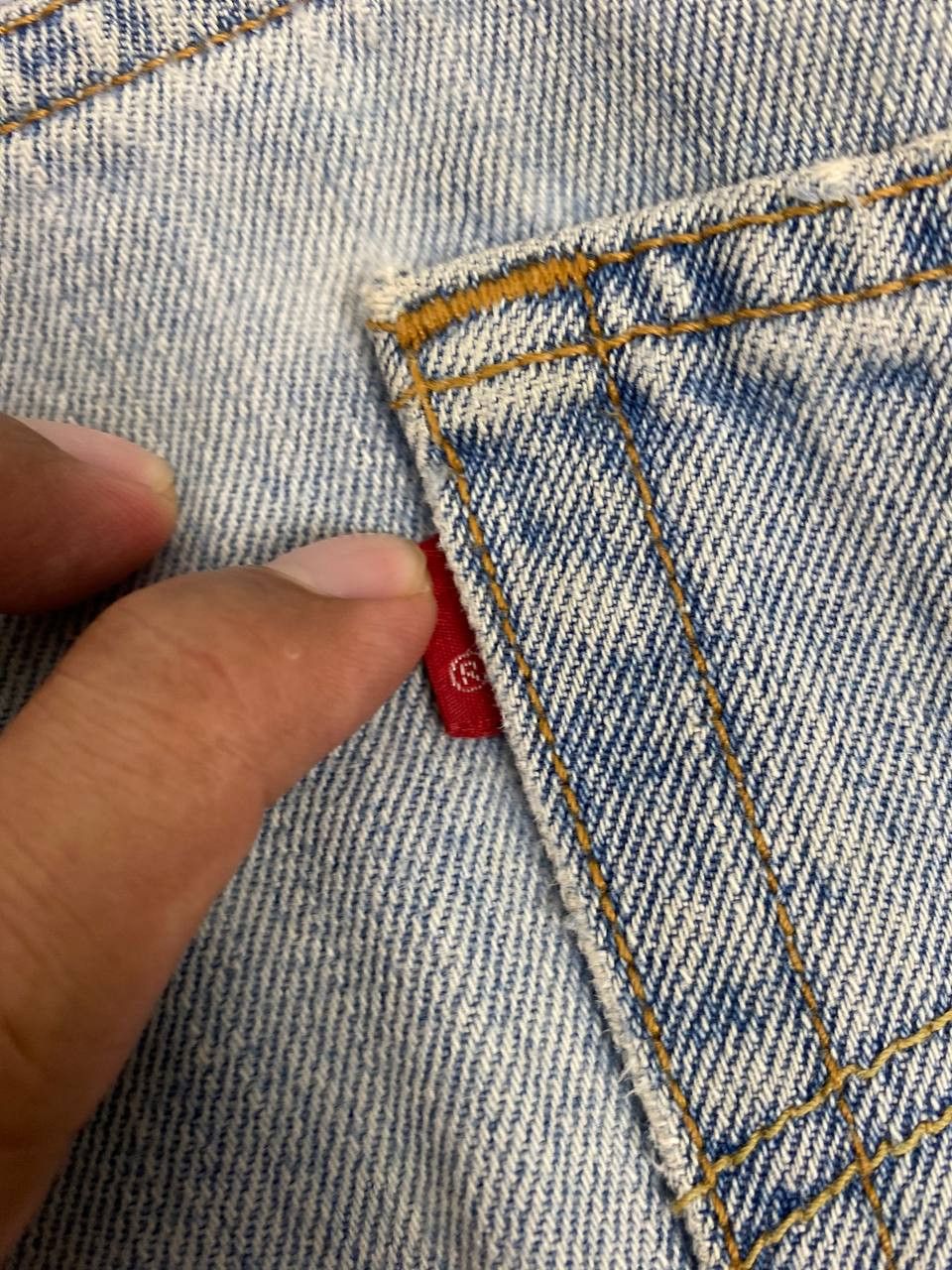Levi's vintage levis 501 lightwash denim nice design Size US 42 / EU 58 - 4 Thumbnail