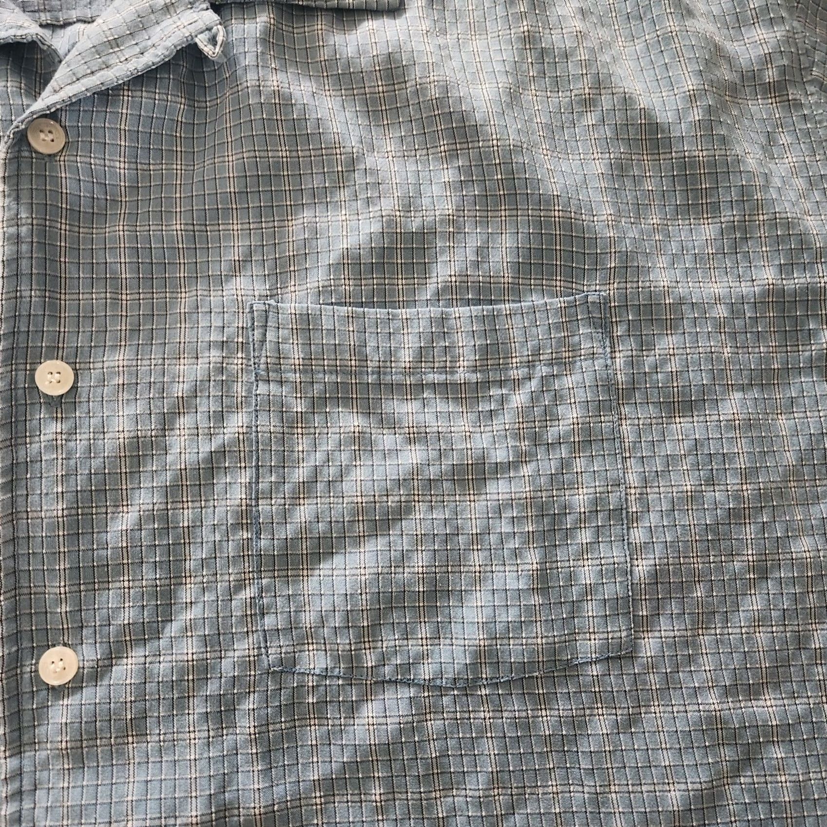 Ocean Pacific OP Ocean Pacific Shirt Mens 3XL Blue Rayon Blend Short Sleeve Button Textured Size US XXL / EU 58 / 5 - 6 Thumbnail