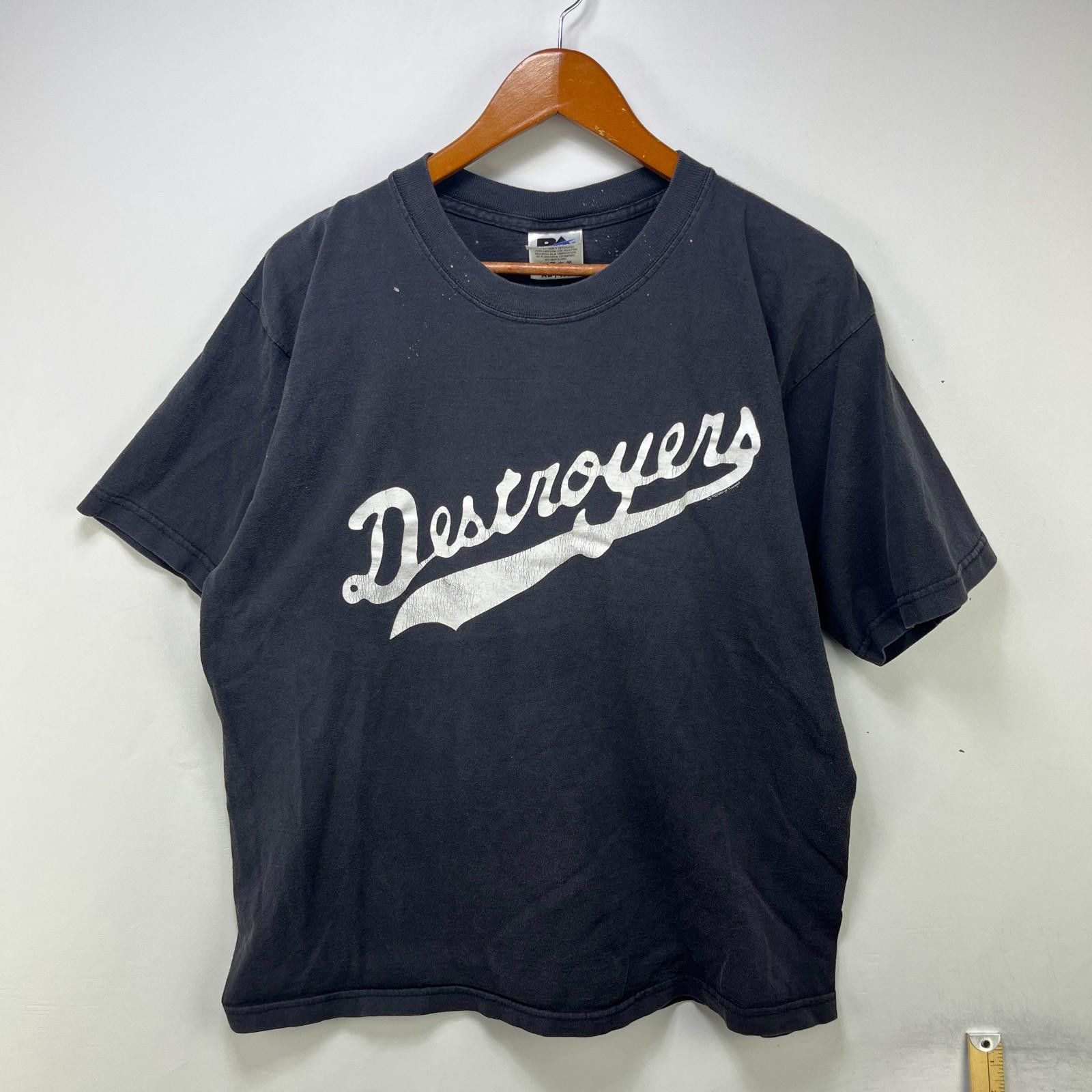 Vintage Vintage 90s Destroyers Band T-Shirt Rock Graphic XL Sun Fade Size US XL / EU 56 / 4 - 1 Thumbnail