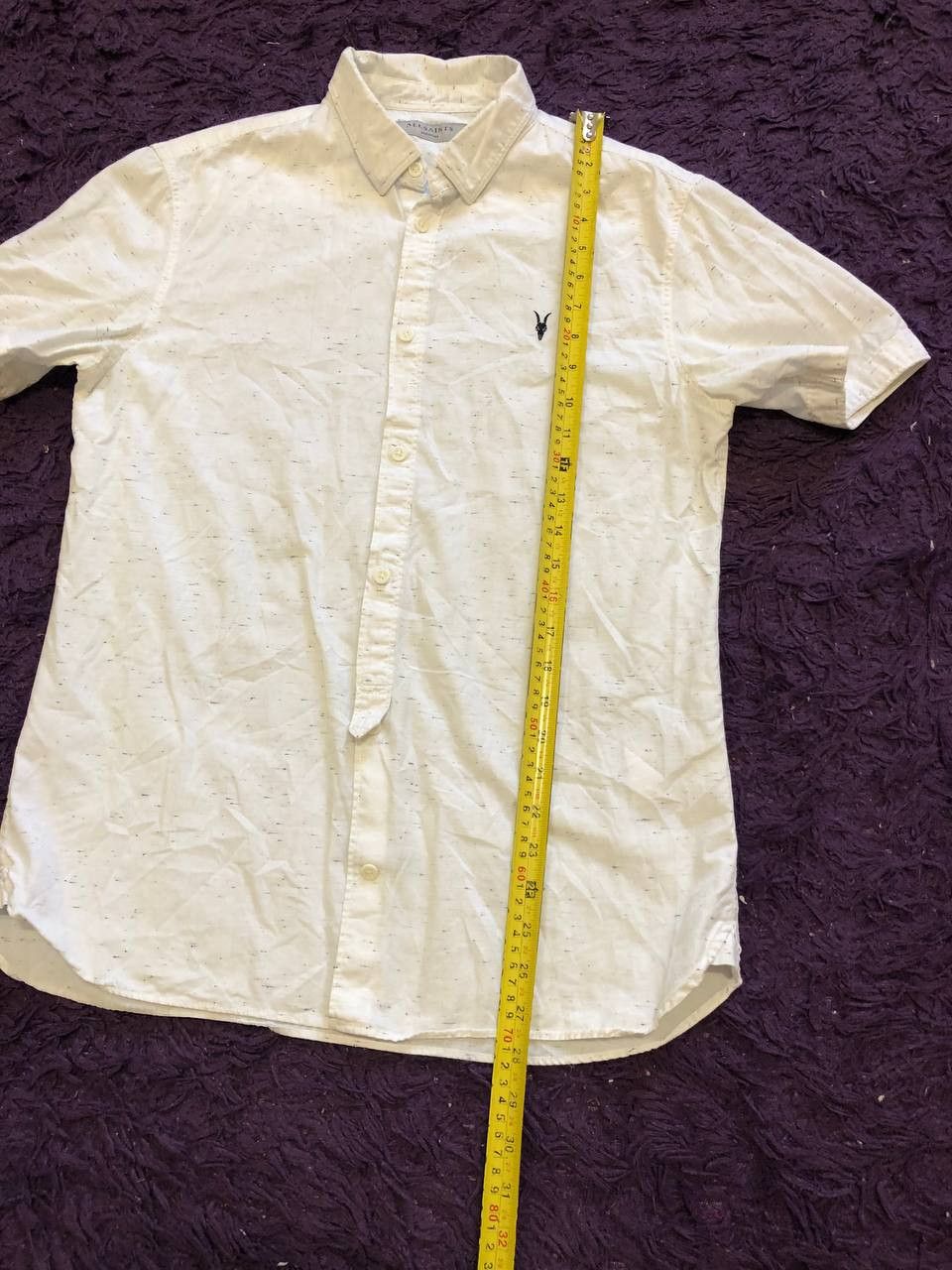Allsaints Vintage white print Shirt Allsaints size M Y2K streetwear Size US M / EU 48-50 / 2 - 11 Thumbnail