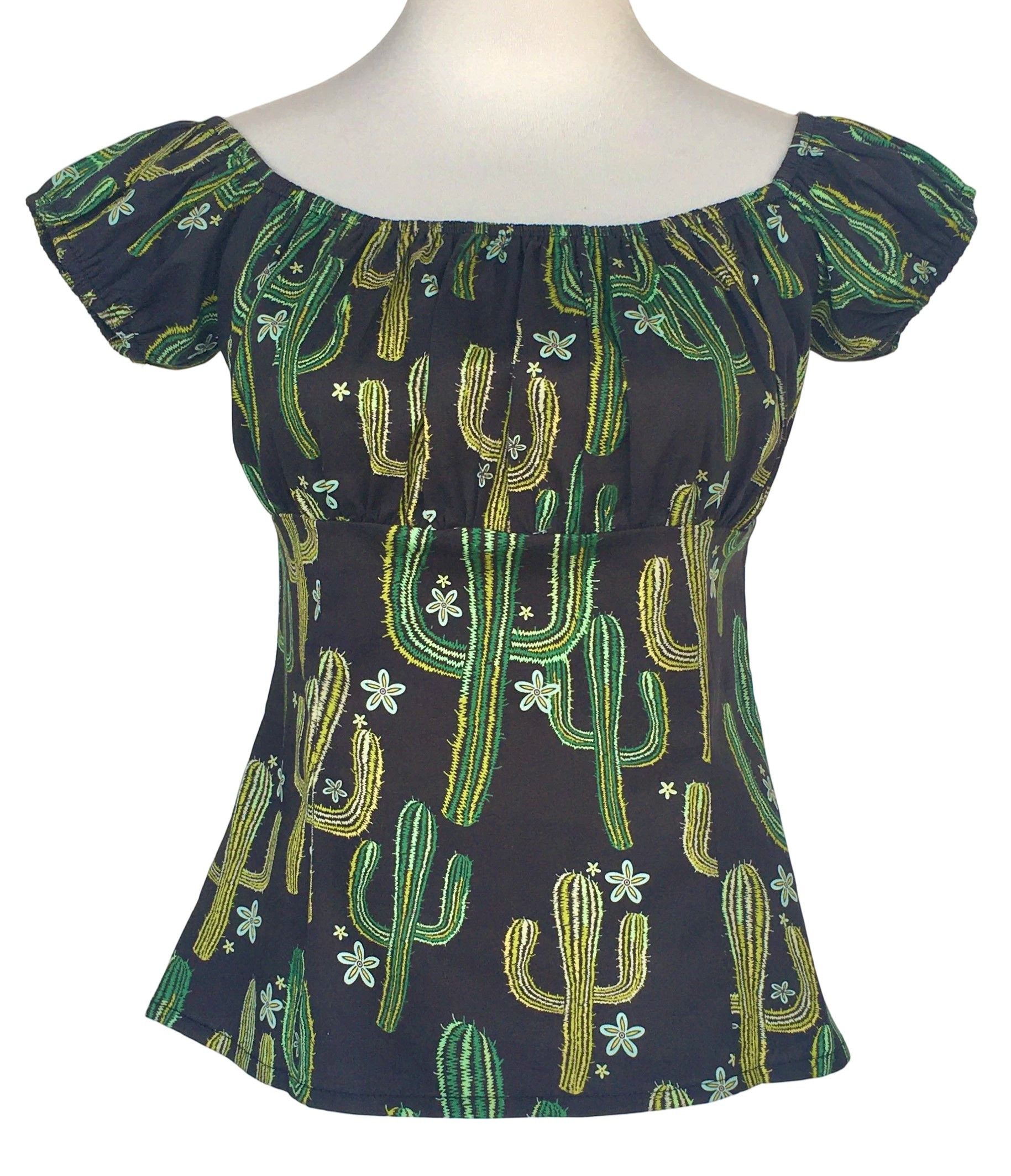 Other Women tops cactus print off shoulder slim fit Size S / US 4 / IT 40 - 1 Thumbnail