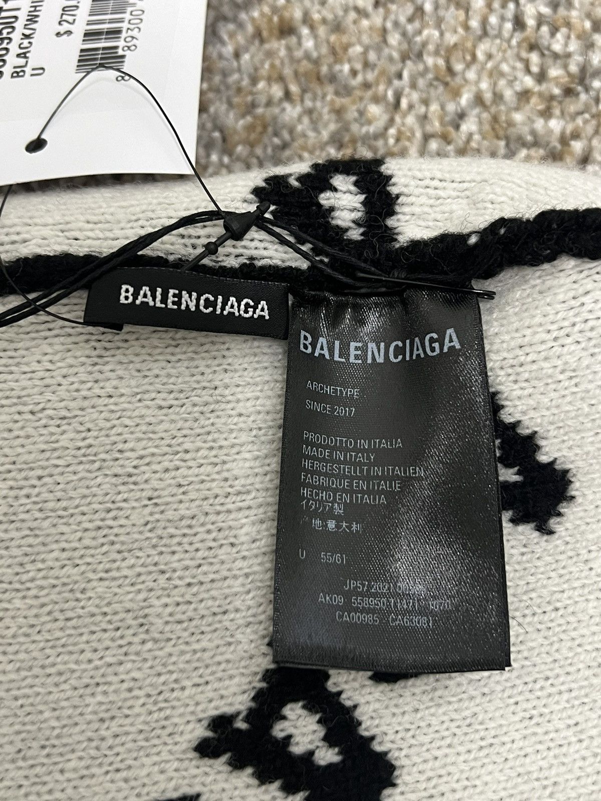 Balenciaga New Balenciaga Reversible Beanie Size ONE SIZE - 3 Thumbnail