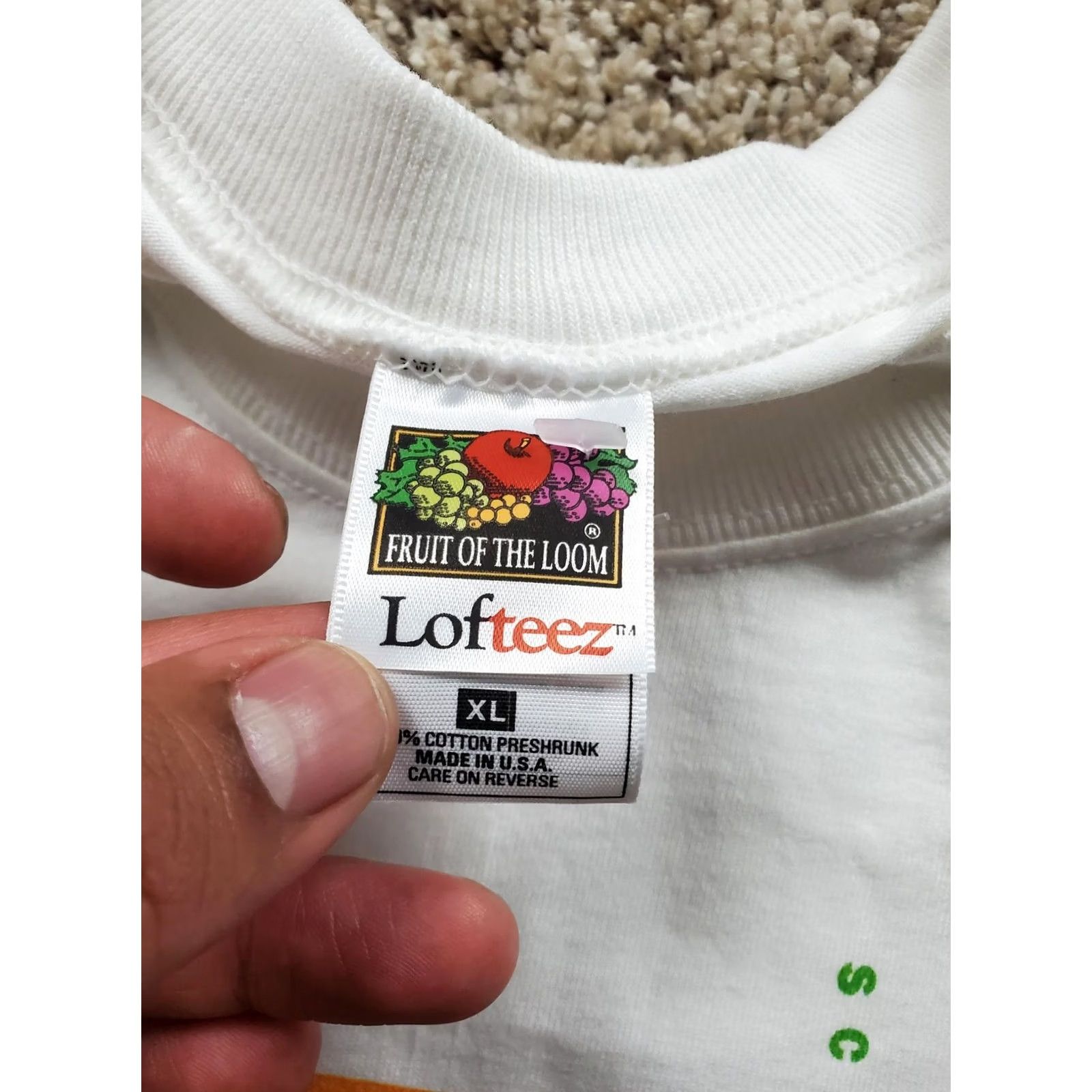 Fruit Of The Loom VINTAGE Sun Microsystems Java Script T Shirt Mens XL Graphic 90s USA White Cotton Short Sleeve Crew Neck Graphic Print Logo PTO Loom USA Size US XL / EU 56 / 4 - 5 Thumbnail