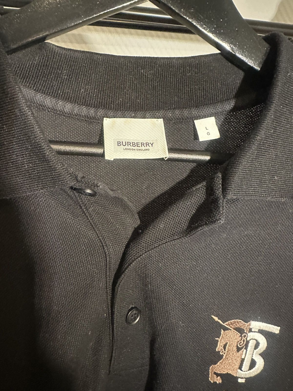 Burberry Burberry TB 1856 Equestrian Knight Embroidered Long-Sleeve Size US L / EU 52-54 / 3 - 5 Thumbnail
