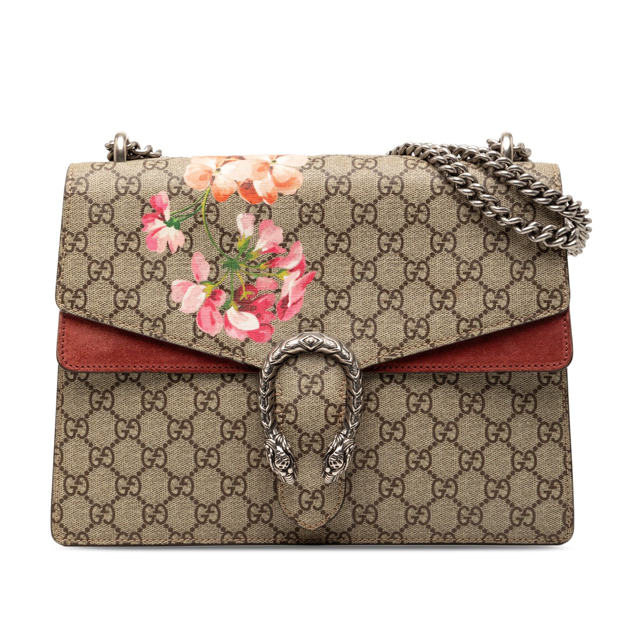 Gucci Medium GG Supreme Blooms Dionysus Shoulder Bag Size ONE SIZE - 1 Thumbnail